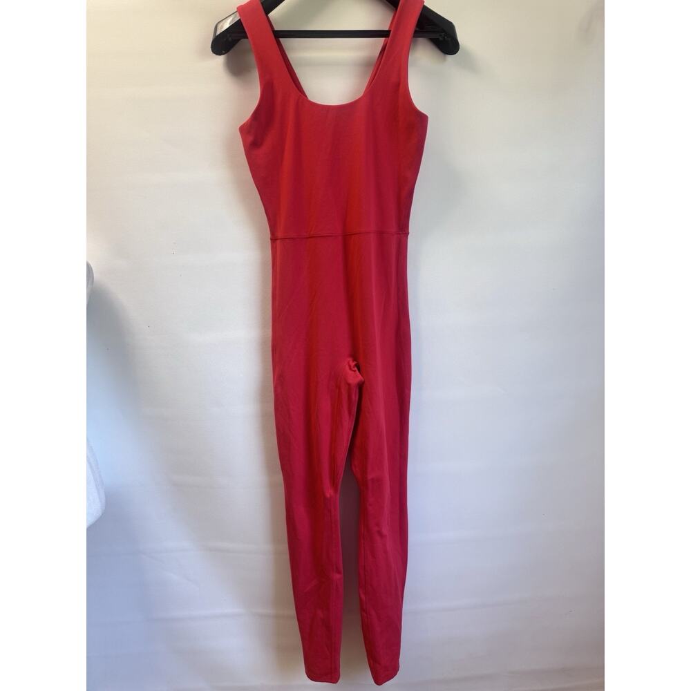 All in Motion Women’s Red Athletic Jumpsuit Size S Cutout Back One Piece - Picture 2 of 5